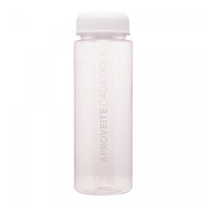 Garrafa Squeeze de Poliestireno Translúcida Branca 520ml - Lyor