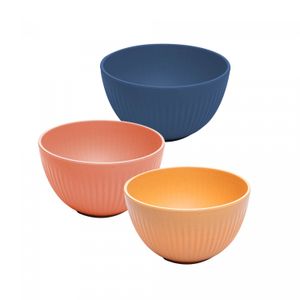 Bowl de Bambu e PP Sortido Stripes 12cm x 12cm x 6cm - Lyor