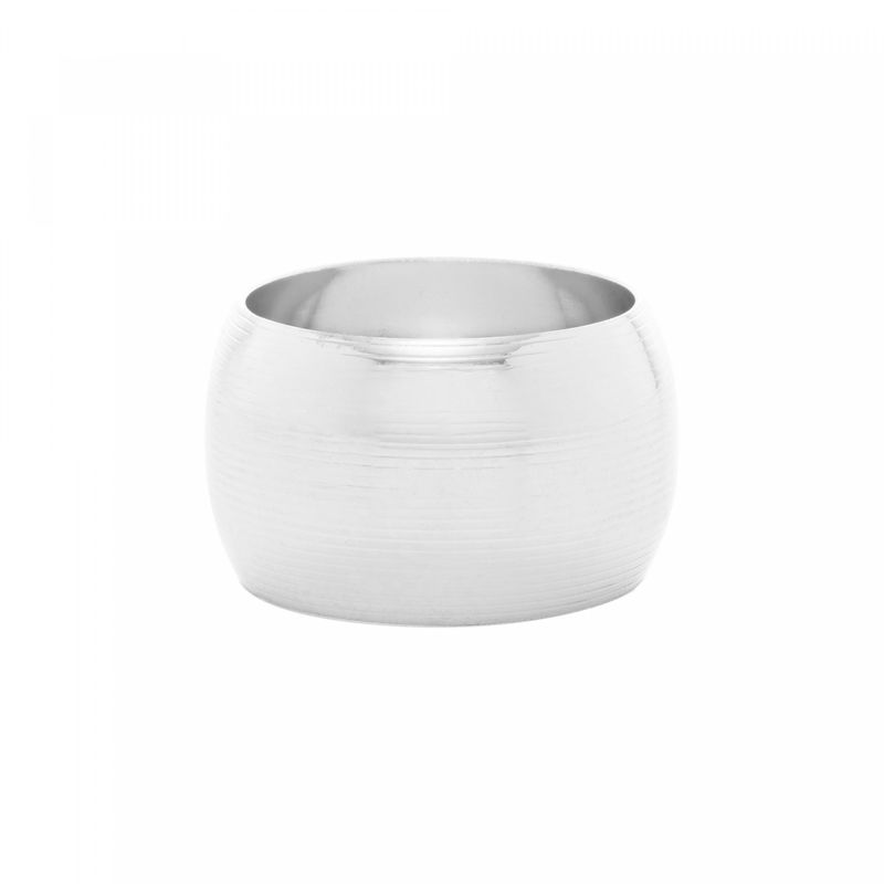 Conjunto-4-Aneis-para-Guardanapo-de-Aco-Niquelado-Circle-Prata-45cm-Lyor