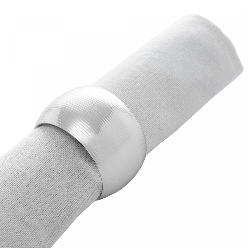 Conjunto-4-Aneis-para-Guardanapo-de-Aco-Niquelado-Circle-Prata-45cm-Lyor
