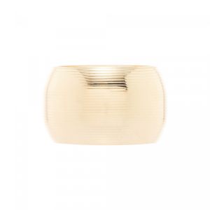 Conjunto 4 Anéis para Guardanapo de Aço Circle Dourado 4,5cm - Lyor
