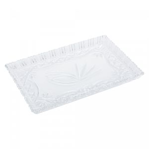 Travessa de Cristal Janine 29,5cm x 19,5cm - Lyor
