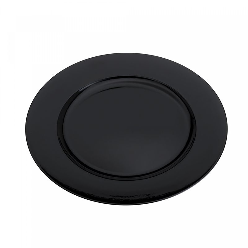 Sousplat-de-Plastico-Opala-Preto-33cm-Lyor