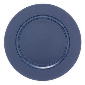 Sousplat de Plástico Opala Azul 33cm - Lyor