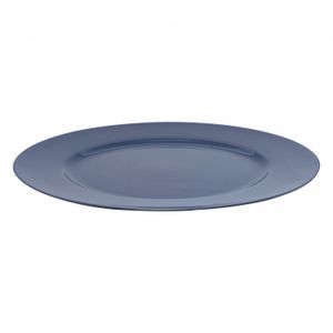 Sousplat de Plástico Opala Azul 33cm - Lyor