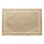 Lugar-Americano-de-Poliester-e-Linho-Levis-Bege-45cm-x-30cm-Lyor