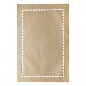 Lugar Americano de Poliéster e Linho Lévis Bege 45cm x 30cm - Lyor
