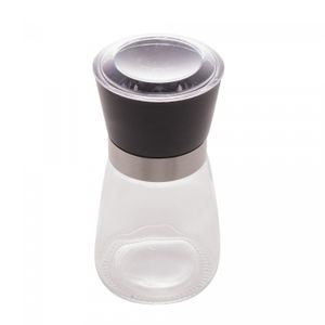Moedor de Tempero de Vidro com Tampa Preta 170ml - Lyor