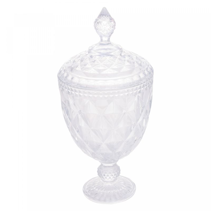 Potiche-de-Cristal-com-Pe-Diamond-15cm-x-32cm-Lyor