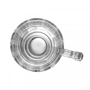 Taça de Cappuccino de Cristal com Alça e Pé Diamante 142ml - Lyor