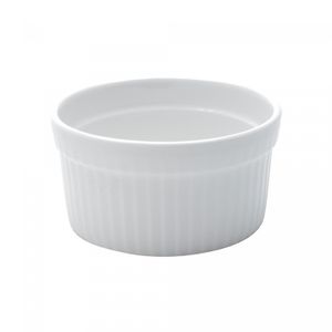Ramequim de Porcelana Classic Branco 10cm x 5cm - Lyor