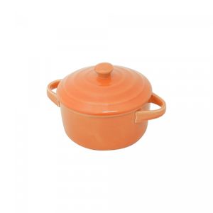 Caçarola de Porcelana Farm Laranja 14,5cm x 9cm x 11,5cm - Lyor