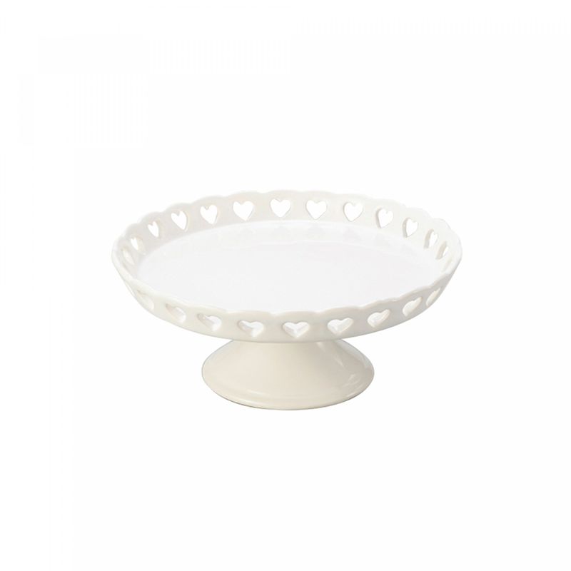 Centro-de-Mesa-de-Ceramica-Coracao-Branco-15cm-Lyor