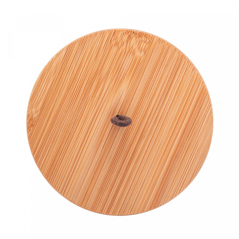 Potiche-de-Ceramica-com-Tampa-de-Bambu-e-Pegador-de-Corda-Lines-Branco-10cm-x-10cm-x-125cm-Lyor