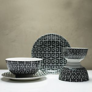 Prato para Sobremesa de Porcelana Egypt Raso 19,5cm - Lyor