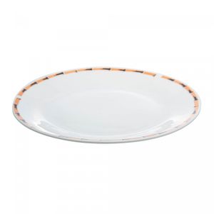 Prato para Sobremesa de Porcelana Bambu 18cm - Lyor