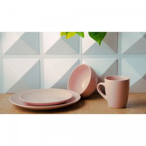 Prato Raso de Cerâmica Cronus Rosa 27cm - Lyor
