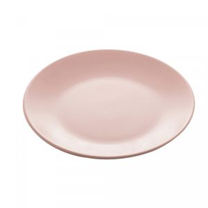 Prato para Sobremesa de Cerâmica Cronus Rosa 20,5cm - Lyor