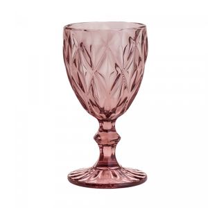 Taça para Água de Vidro Diamond Lilás 325ml - Lyor