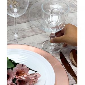 Taça para Água Vidro Faces 300ml - Lyor