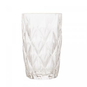 Copo Alto de Vidro com Fio de Ouro Diamond 350ml - Lyor