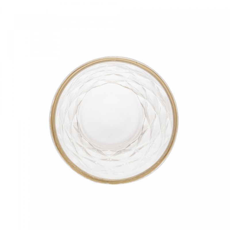 Copo-Alto-de-Vidro-com-Fio-de-Ouro-Diamond-350ml-Lyor