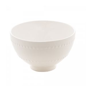 Bowl de Porcelana New Bone Pearl Branco 11,5cm x 7cm - Lyor