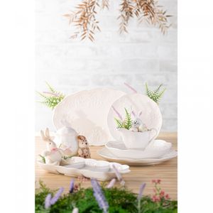 Açucareiro de Porcelana New Bone Butterfly Flower 370ml - Lyor