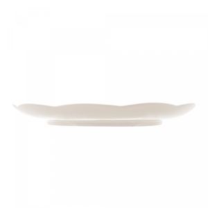 Prato Raso de Porcelana New Bone Butterfly Flower 26,5cm x 27cm x 2,5cm -Lyor