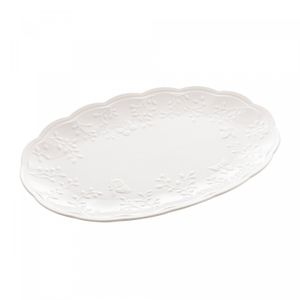 Travessa de Porcelana New Bone Butterfly Flower 31,5cm x 21cm x 2,5cm Lyor