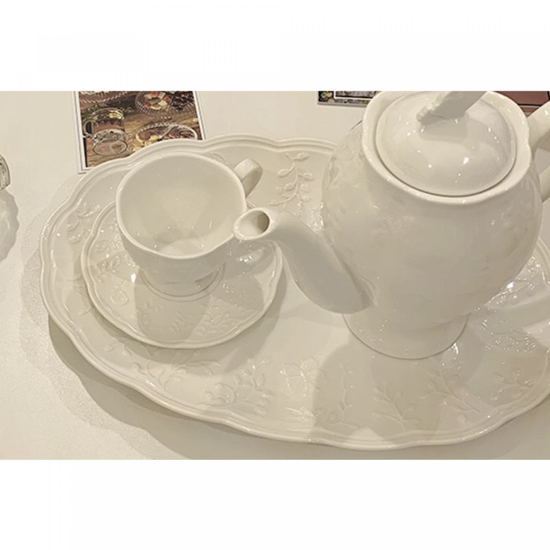 Travessa-de-Porcelana-New-Bone-Butterfly-Flower-315cm-x-21cm-x-25cm-Lyor