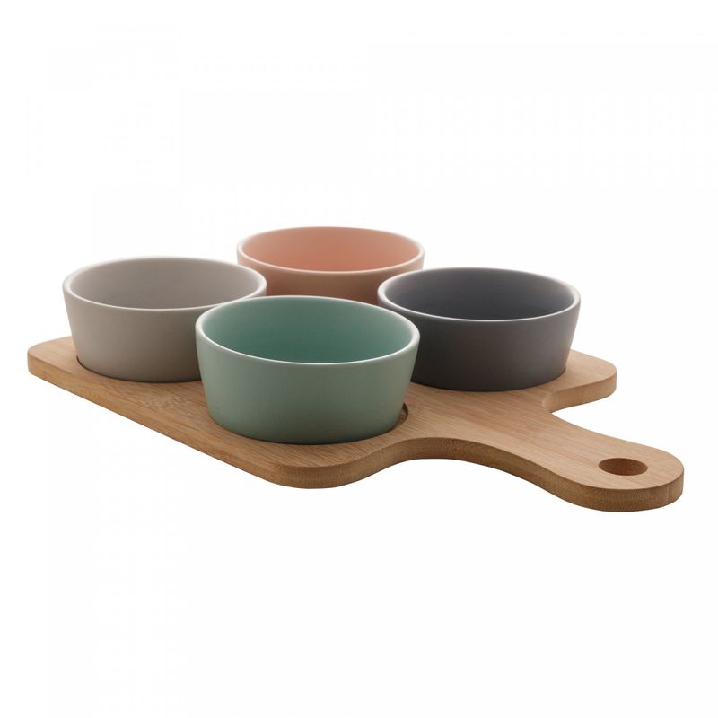 Conjunto-de-Petisqueira-com-Bandeja-de-Bambu-e-4-Potes-de-Ceramica-21cm-x-32cm-Lyor