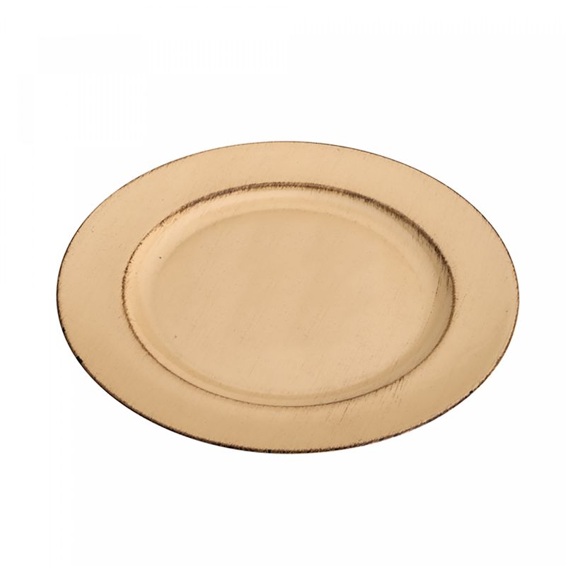 Sousplat-Patinado-de-Plastico-Opala-Bege-33cm-Lyor
