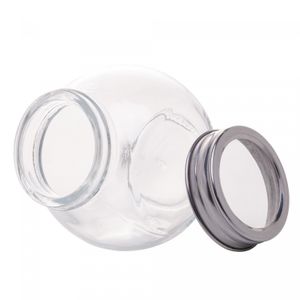 Pote de Vidro com Tampa de Metal e Acrílico 200ml - Lyor