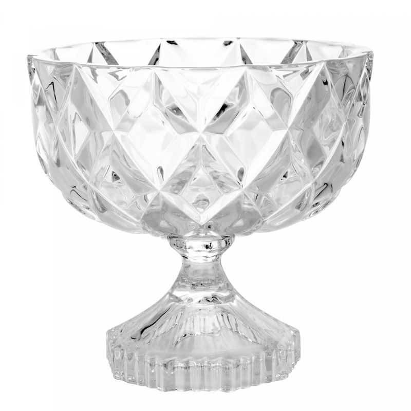 Centro-de-Mesa-de-Cristal-com-Pe-Deli-Diamond-18cm-x-18cm-Lyor