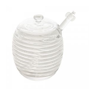 Meleira de Cristal com Pegador e Tampa Colméia 210ml - Lyor