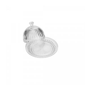 Queijeira de Cristal com Tampa Empire 20cm - Lyor