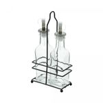 Conjunto-Galheteiro-de-Vidro-com-Suporte-de-Metal-Preto-200ml-Lyor