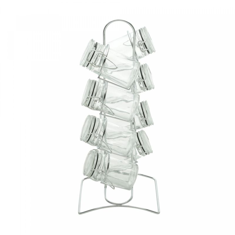 Conjunto-8-Potes-para-Temperos-de-Vidro-com-Tampa-Hermetica-e-Suporte-de-Metal-Cromado-Lyor
