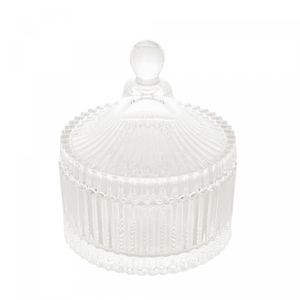 Potiche de Cristal com Tampa Carrossel 6,5cm x 9cm - Lyor