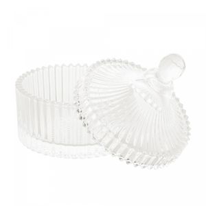 Potiche de Cristal com Tampa Carrossel 6,5cm x 9cm - Lyor