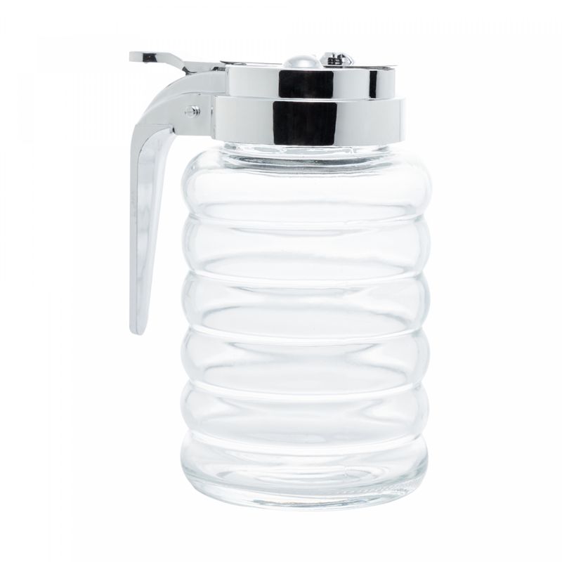 Meleira-de-Vidro-com-Tampa-de-Plastico-Cromada-280ml-Lyor
