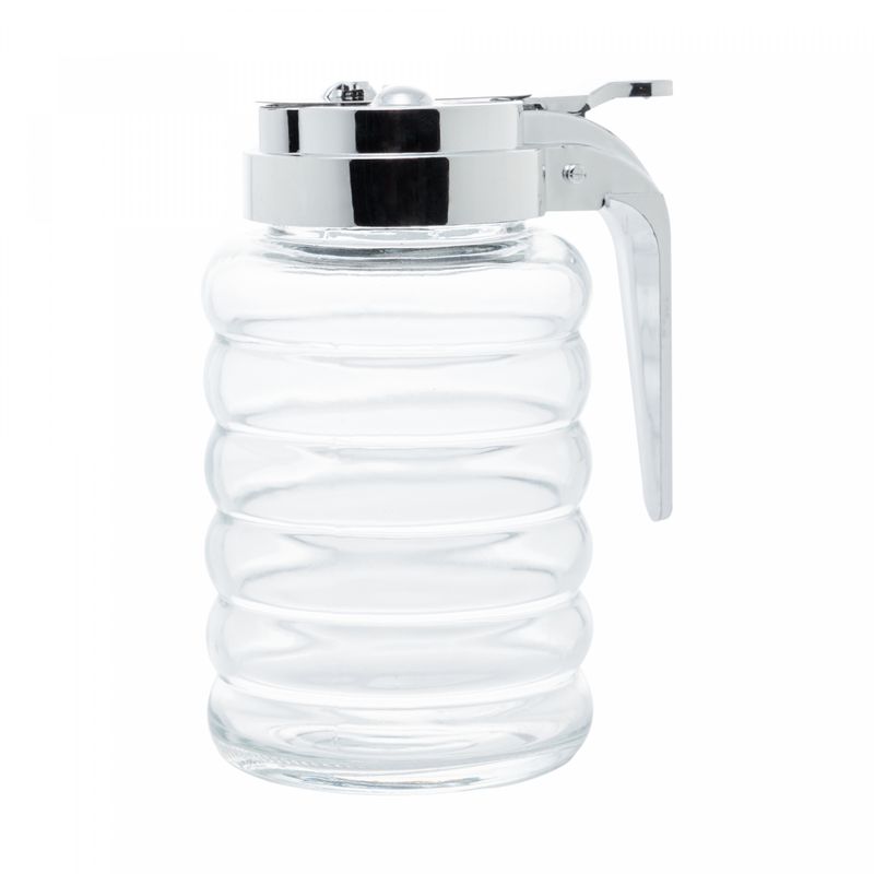 Meleira-de-Vidro-com-Tampa-de-Plastico-Cromada-280ml-Lyor