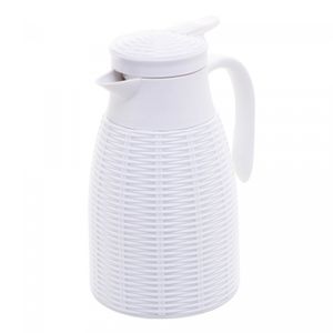 Garrafa Térmica de Plástico Rattan Branca 1L - Lyor