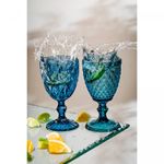 Conjunto-6-Tacas-de-Agua-de-Vidro-Diamond-Azul-325ml-Lyor