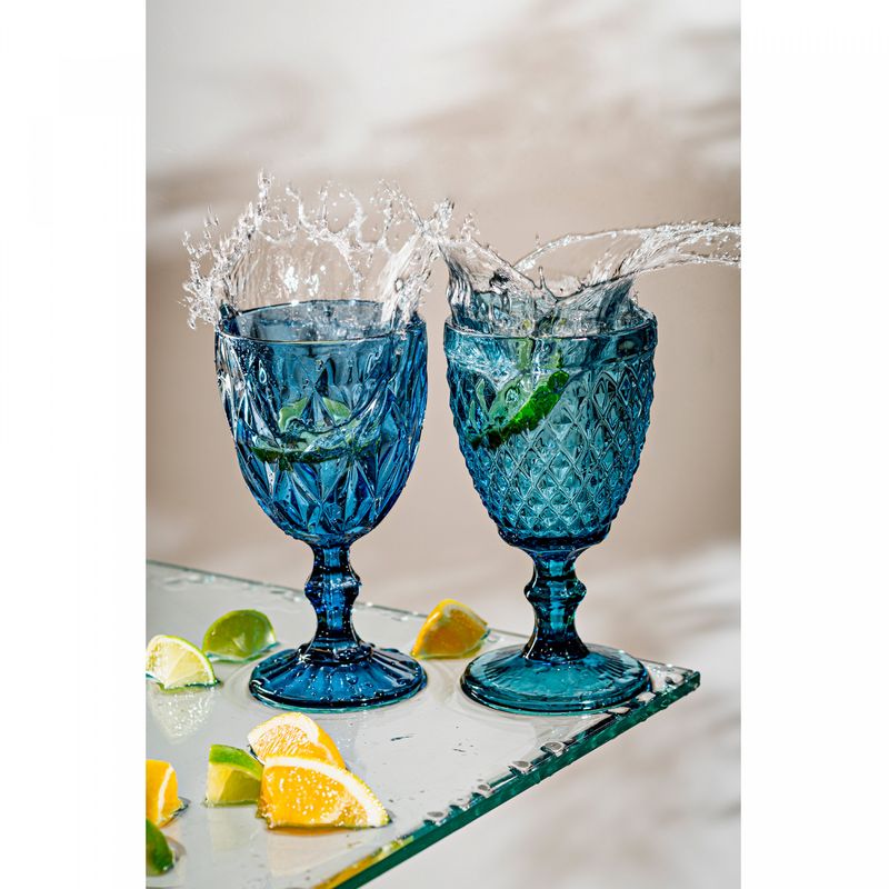 Conjunto-6-Tacas-de-Agua-de-Vidro-Diamond-Azul-325ml-Lyor