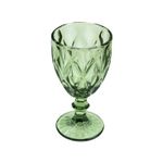 Conjunto-6-Tacas-de-Agua-de-Vidro-Diamond-Verde-320ml-Lyor