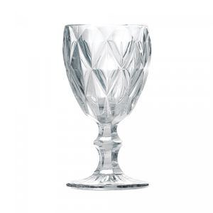 Conjunto 6 Taças de Vinho de Vidro Diamond 265ml - Lyor