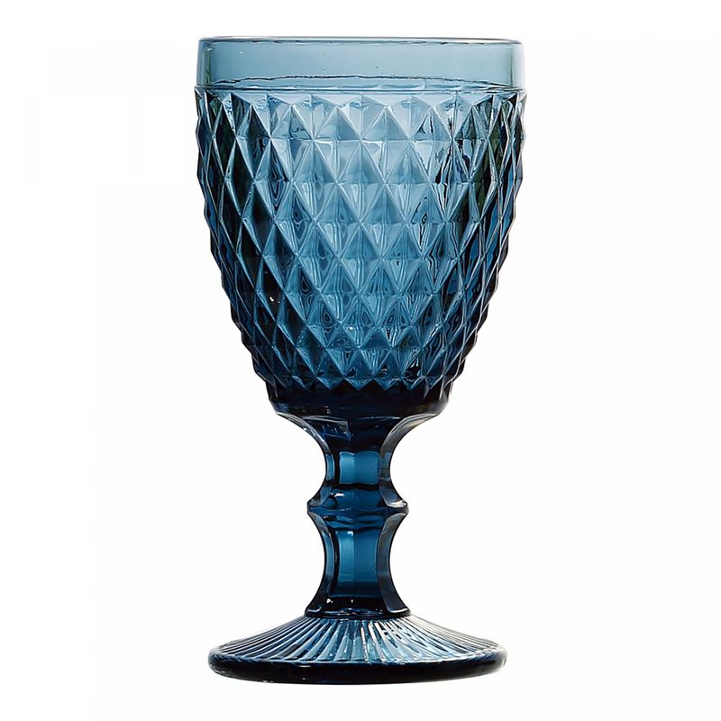 Conjunto-6-Tacas-de-Agua-de-Vidro-Bico-de-Abacaxi-Azul-325ml-Lyor