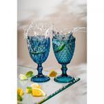 Conjunto-6-Tacas-de-Agua-de-Vidro-Bico-de-Abacaxi-Azul-325ml-Lyor